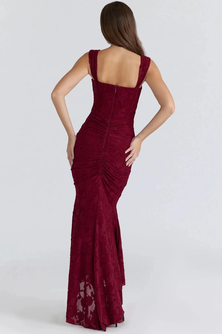 Valerie | Square Neck Corset Maxi Dress