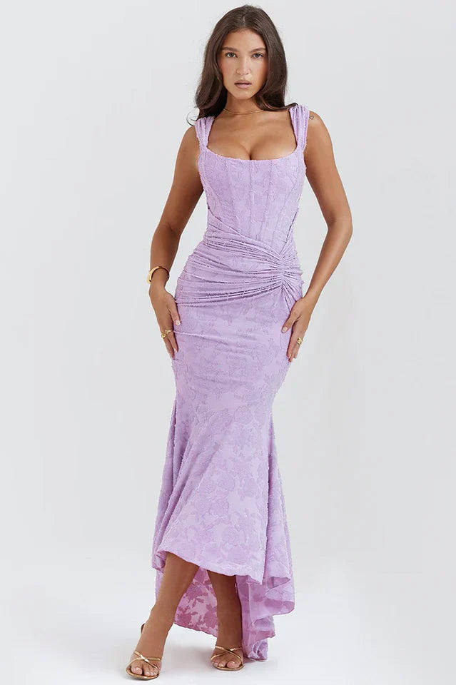 Valerie | Square Neck Corset Maxi Dress
