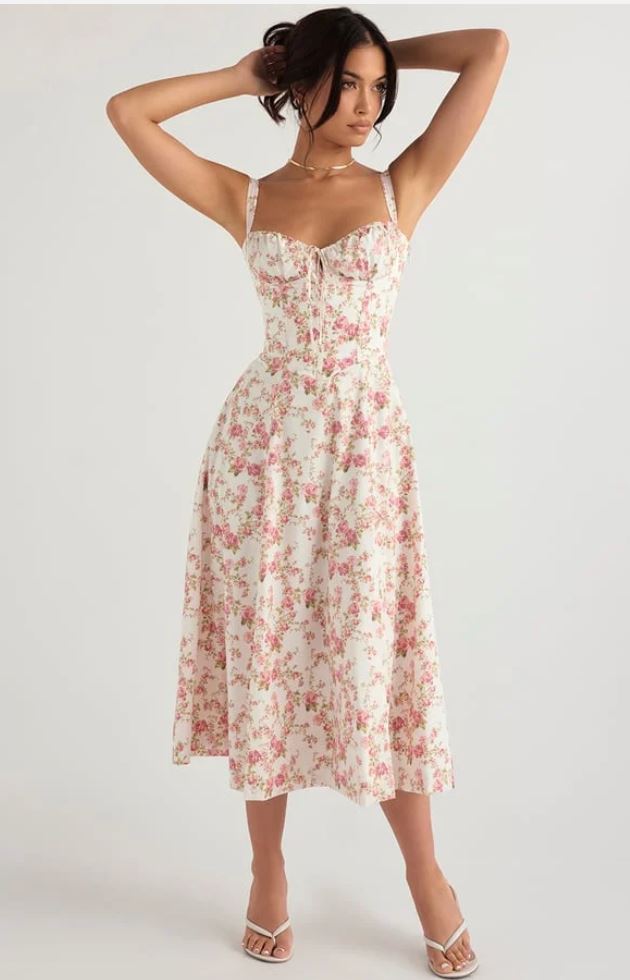 Nina | Robe Midi Colorée