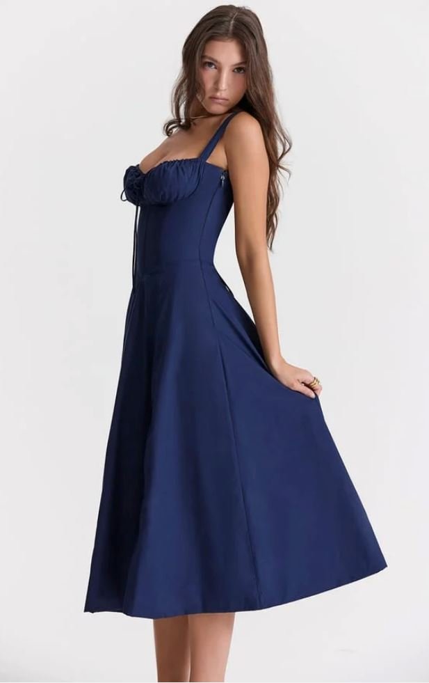 Nina | Robe Midi Colorée