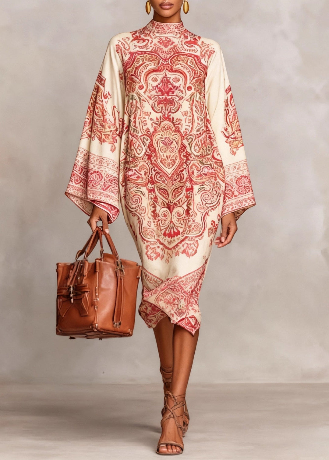 Aurelya | Stand Collar Maxi Dress