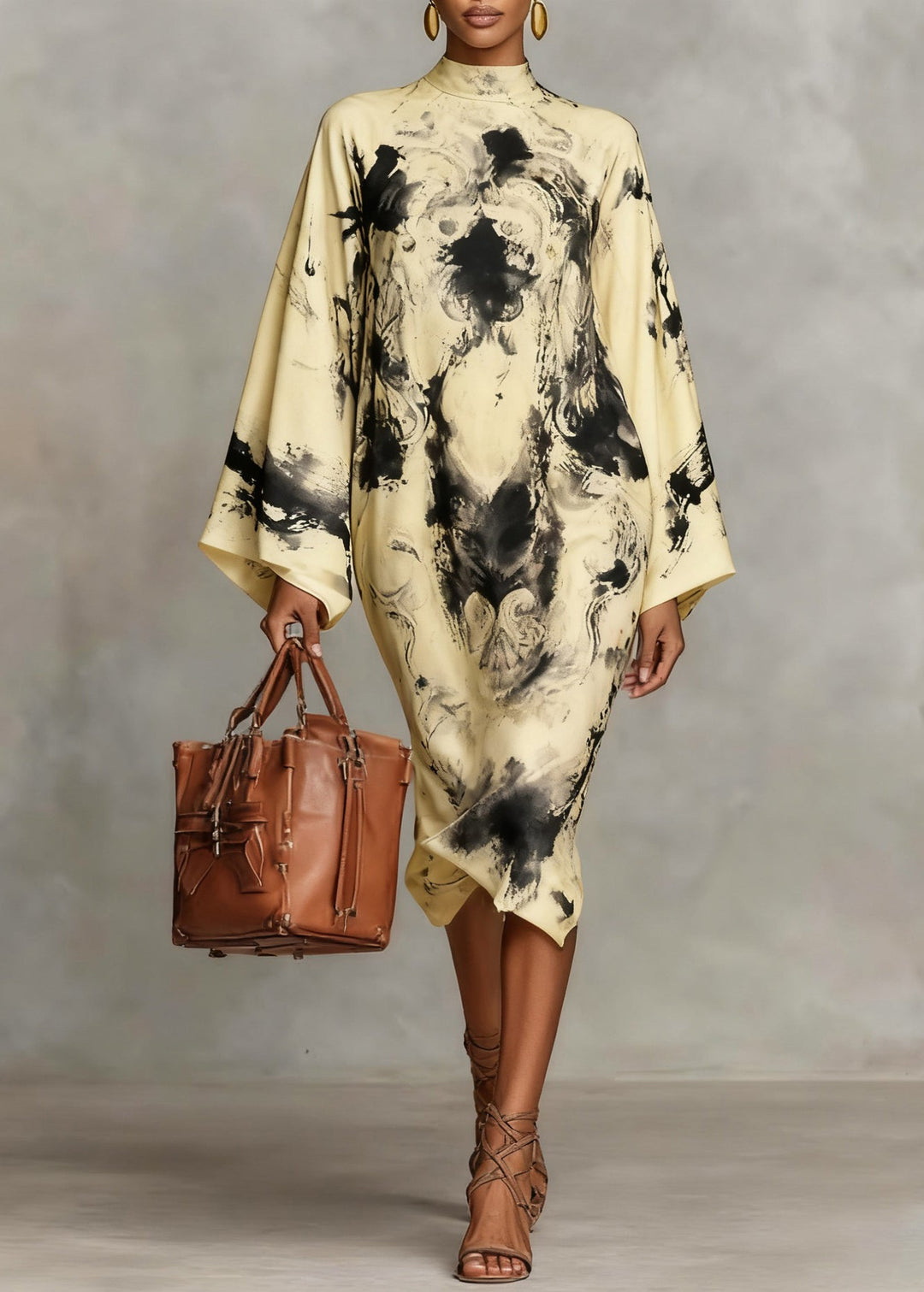 Aurelya | Stand Collar Maxi Dress