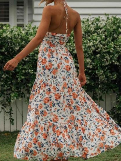 Aline | Robe Maxi Fleurie