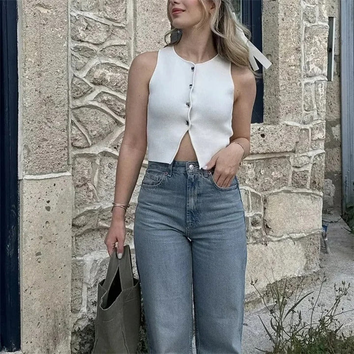 Alix - Ribbed Knit Top