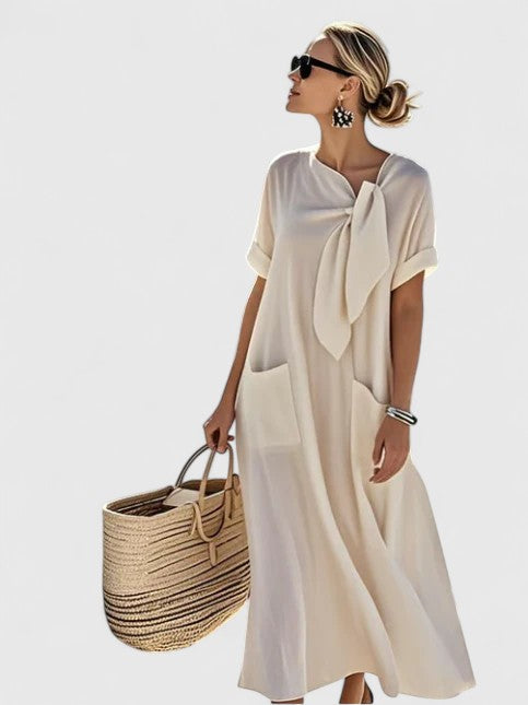Alviera | Tie-Neck Summer Dress