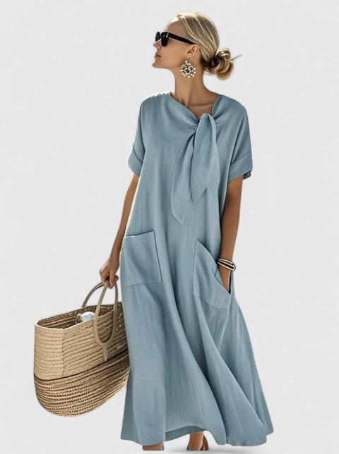 Alviera | Tie-Neck Summer Dress