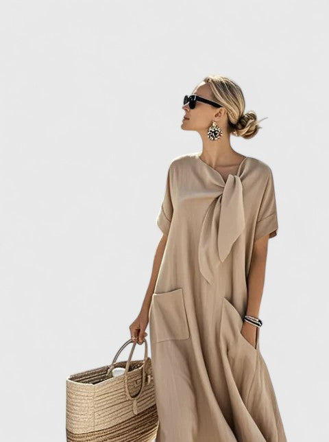 Alviera | Tie-Neck Summer Dress