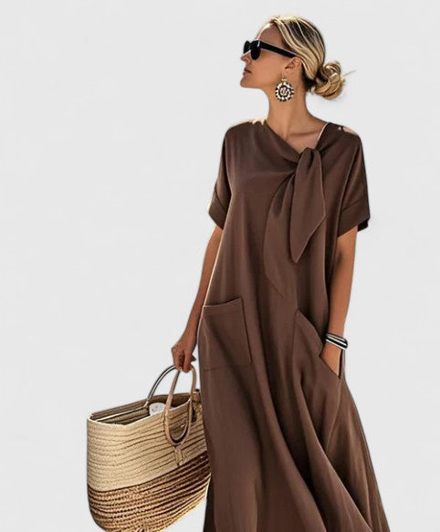 Alviera | Tie-Neck Summer Dress