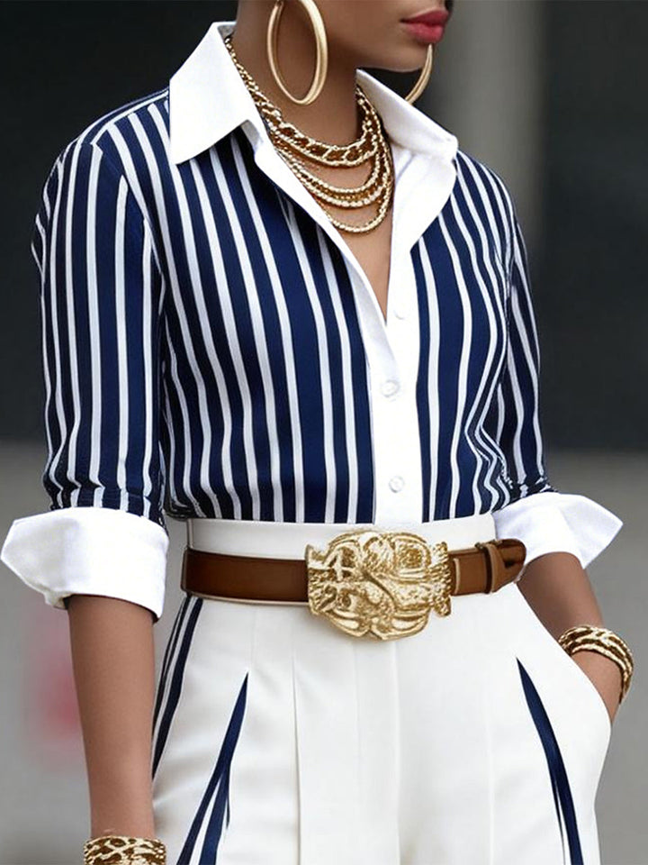 Soline | Stripe Blouse