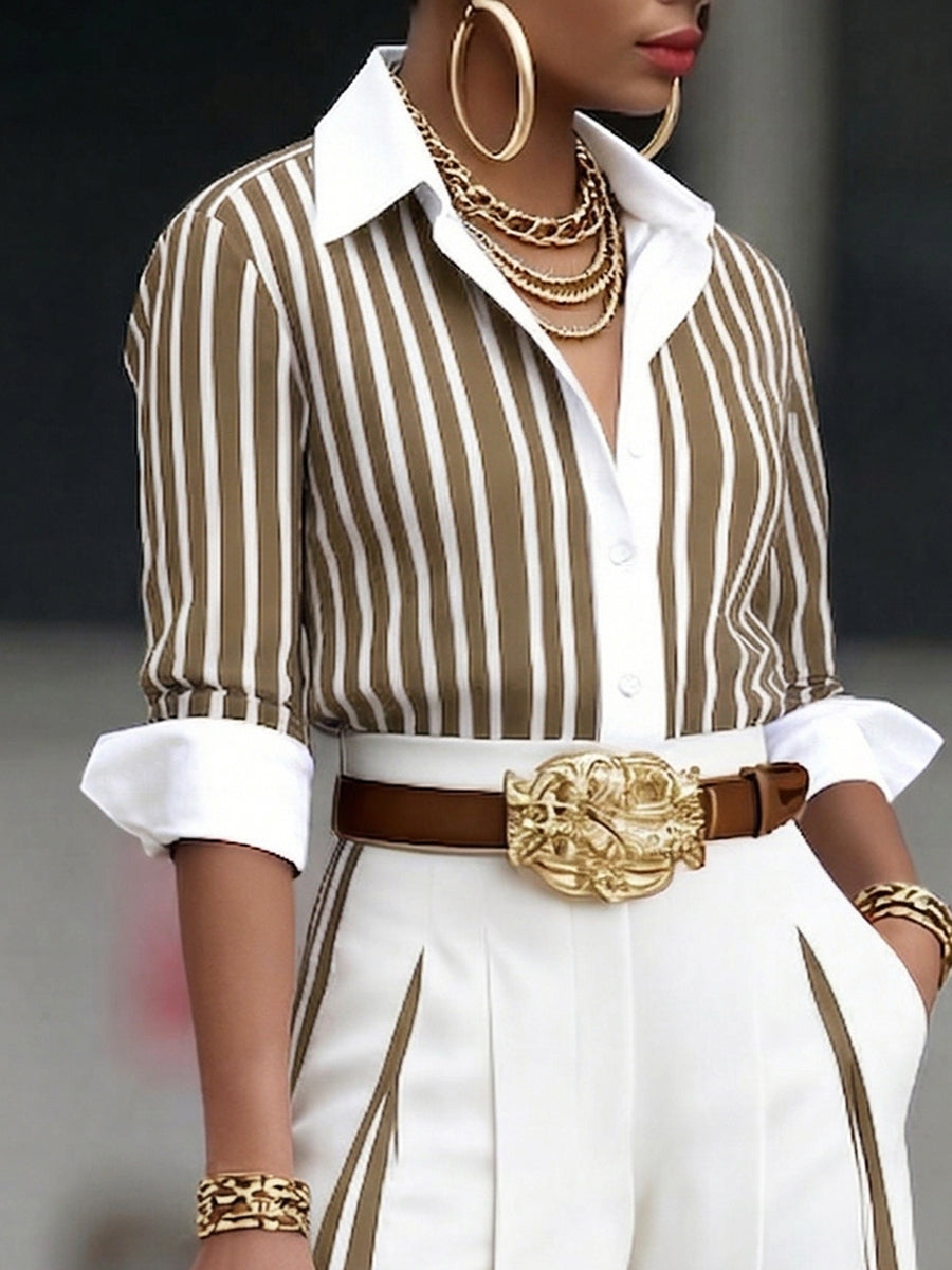 Soline | Stripe Blouse