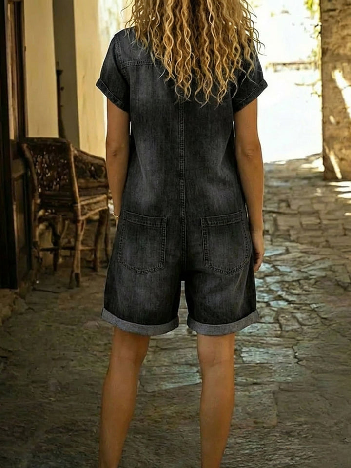 Amara | Denim Short Jumpsuit