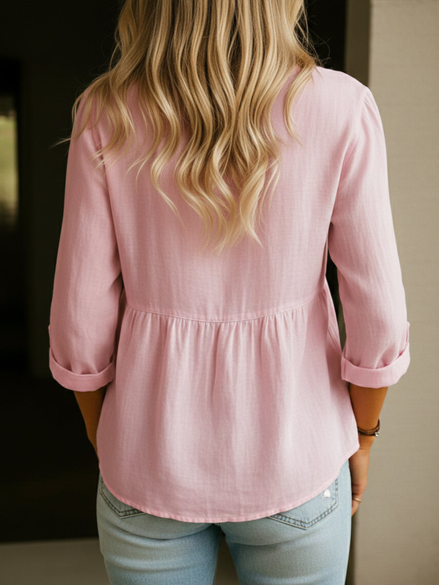 Talia | Cotton Linen Shirt