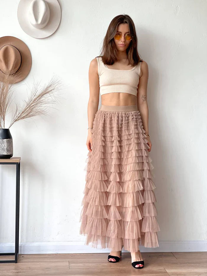 Velina | Layered Maxi Skirt