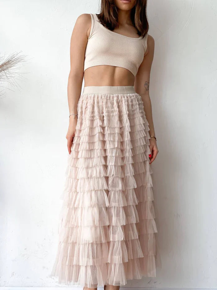 Velina | Layered Maxi Skirt