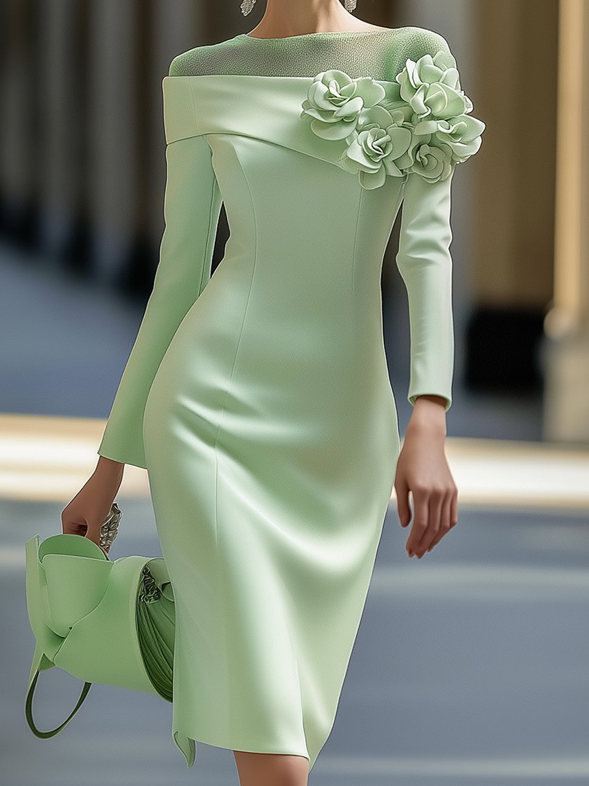 Luméa | Floral Mesh Midi Dress