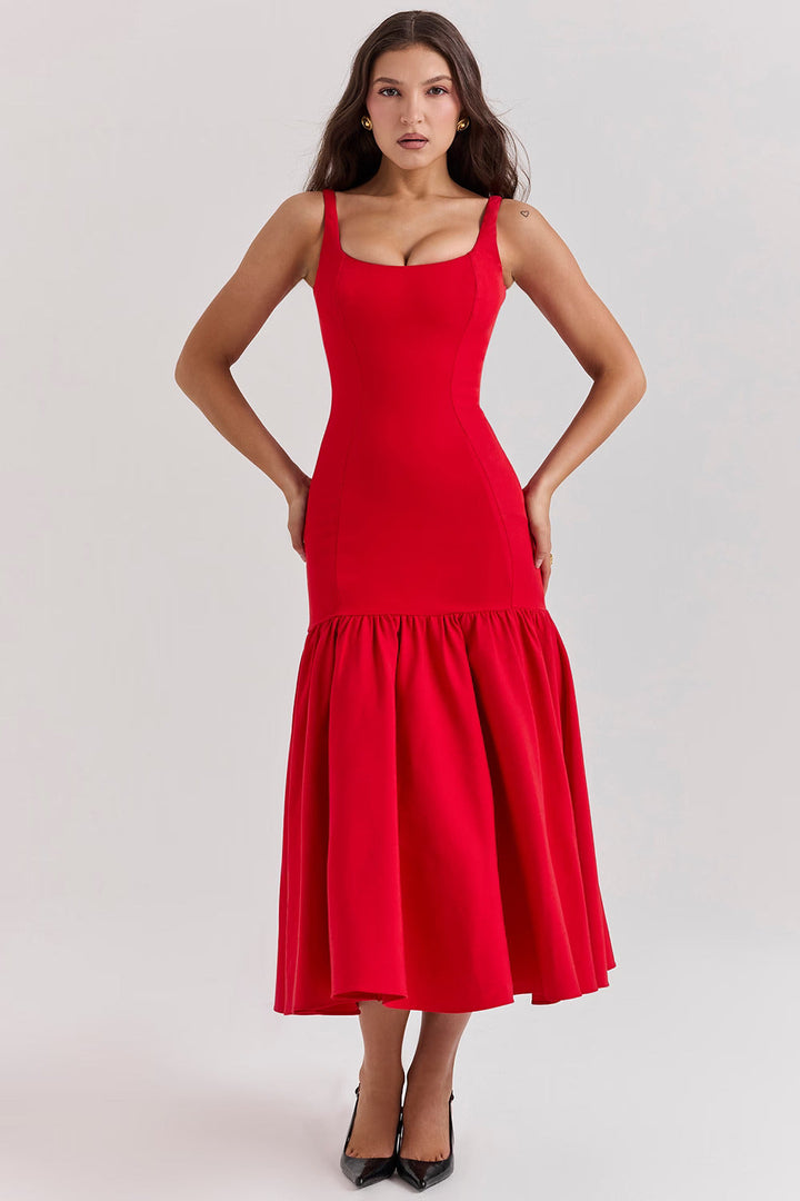 Danielle | Square Neck Midi Dress