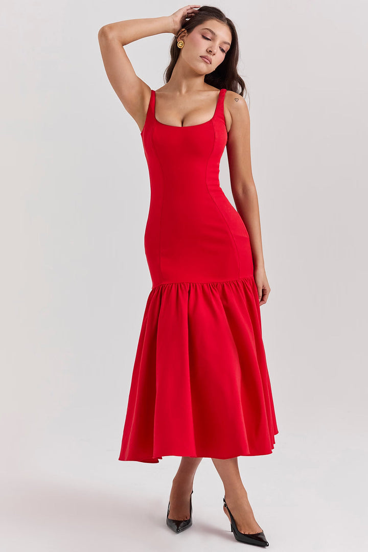 Danielle | Square Neck Midi Dress