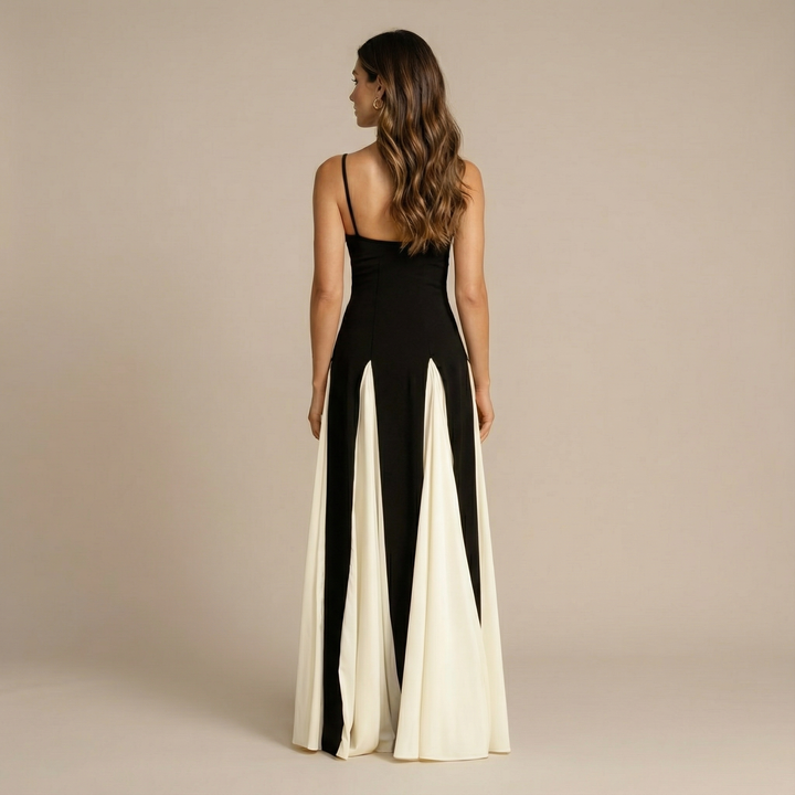 Lya | Colorblock Pleated Maxi Dress