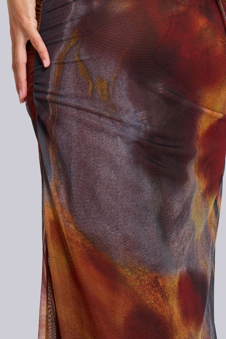 Zafira | Cut-Out Halter Maxi Dress