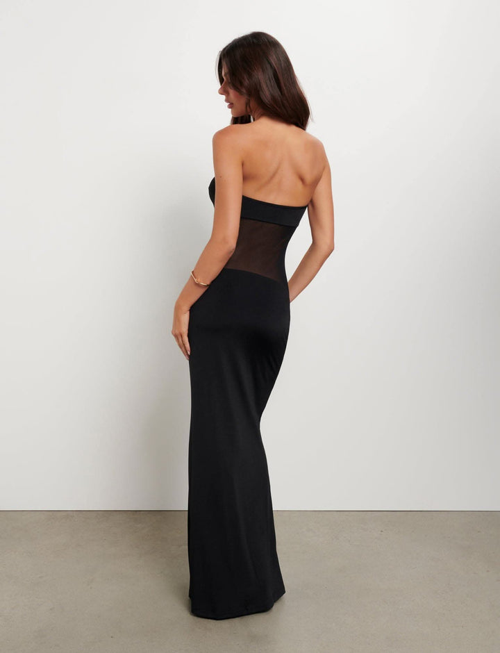 Zarela | Strapless Floral Maxi Dress