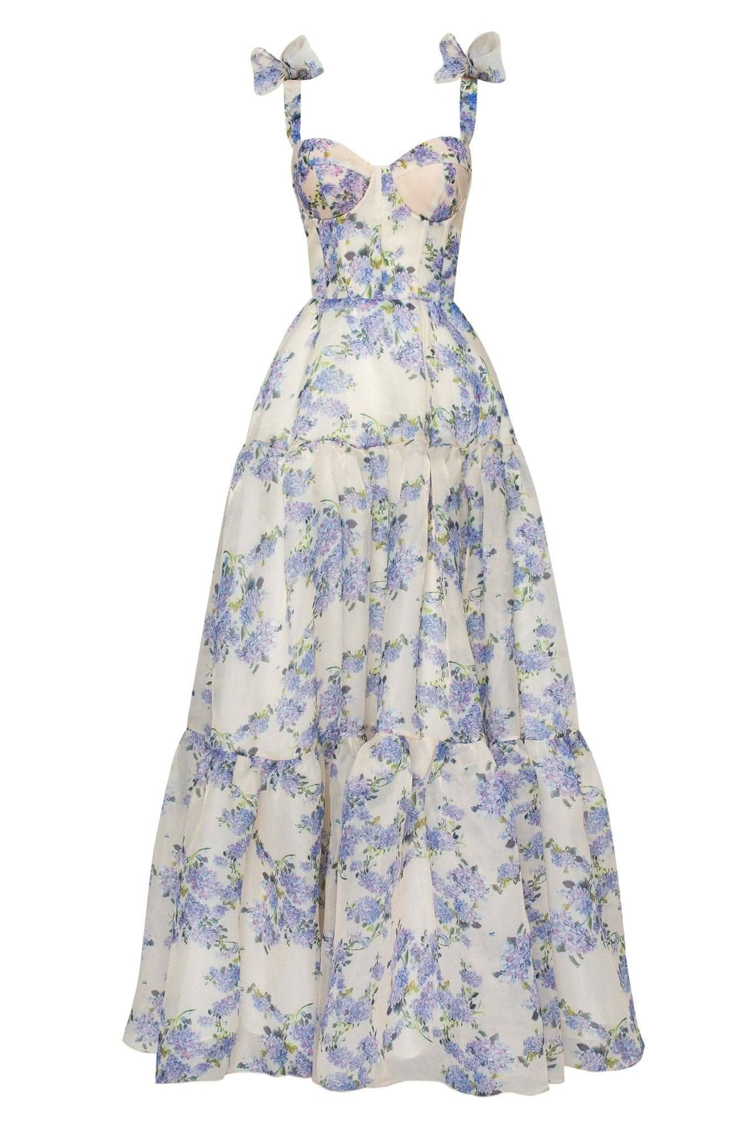 Valerie | Floral Corset Maxi Dress