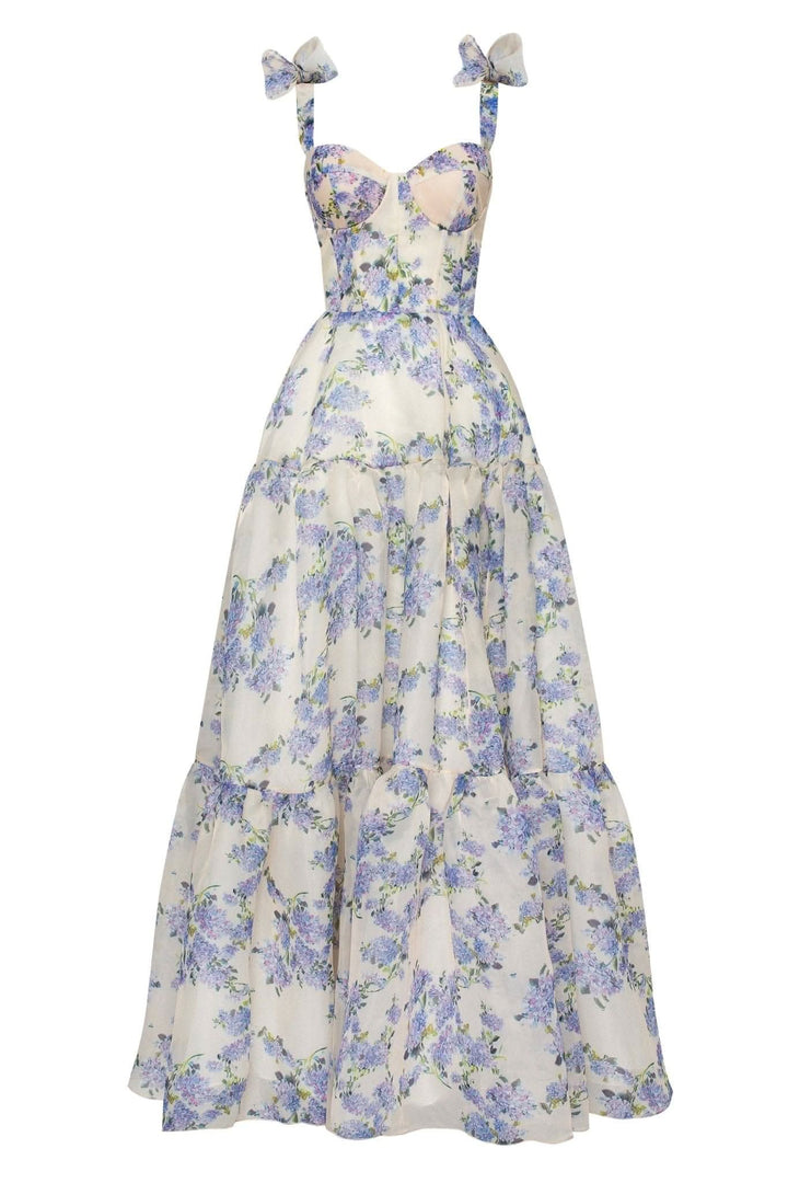 Valerie | Floral Corset Maxi Dress