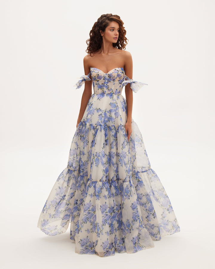 Valerie | Floral Corset Maxi Dress