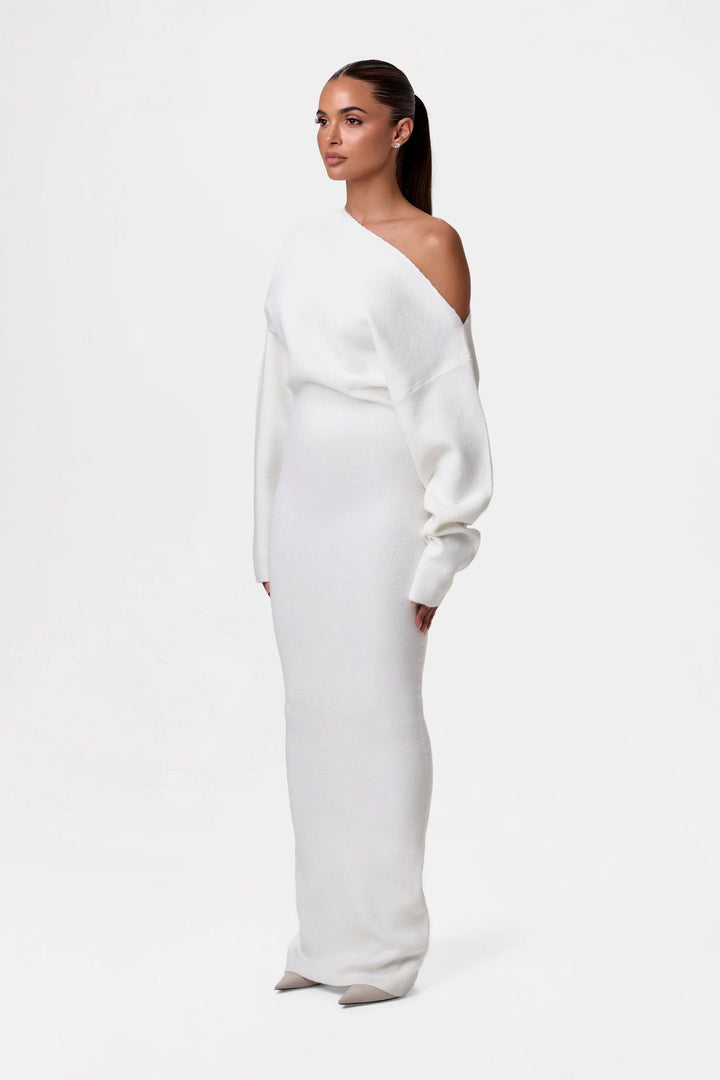 Noéva | Off-Shoulder Knit Maxi Dress