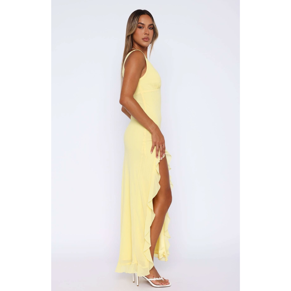 Gabriella | Ruffled Chiffon Maxi Dress