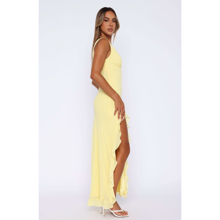 Gabriella | Ruffled Chiffon Maxi Dress