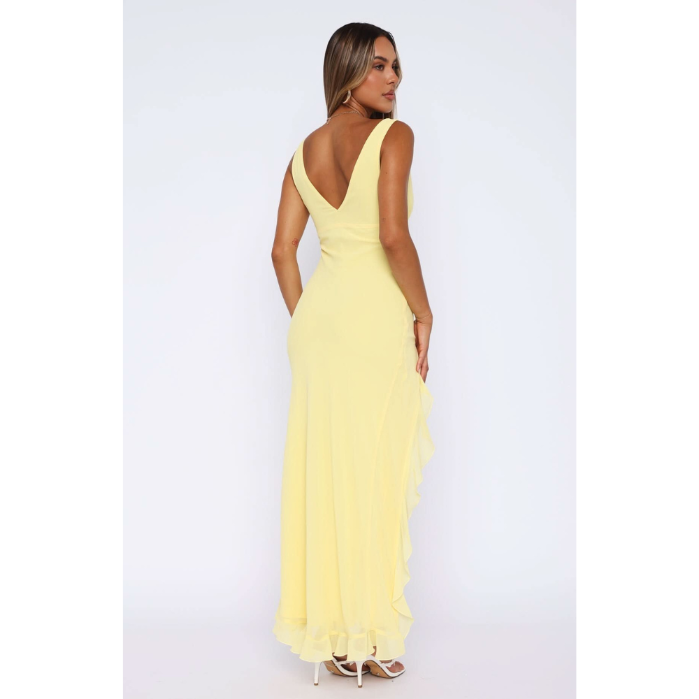 Gabriella | Ruffled Chiffon Maxi Dress