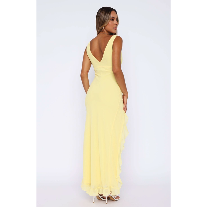 Gabriella | Ruffled Chiffon Maxi Dress