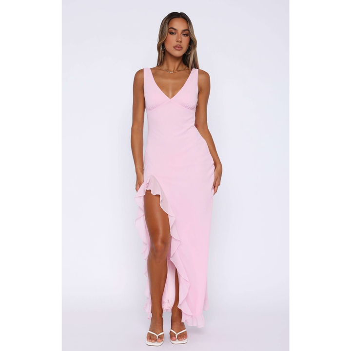 Gabriella | Ruffled Chiffon Maxi Dress