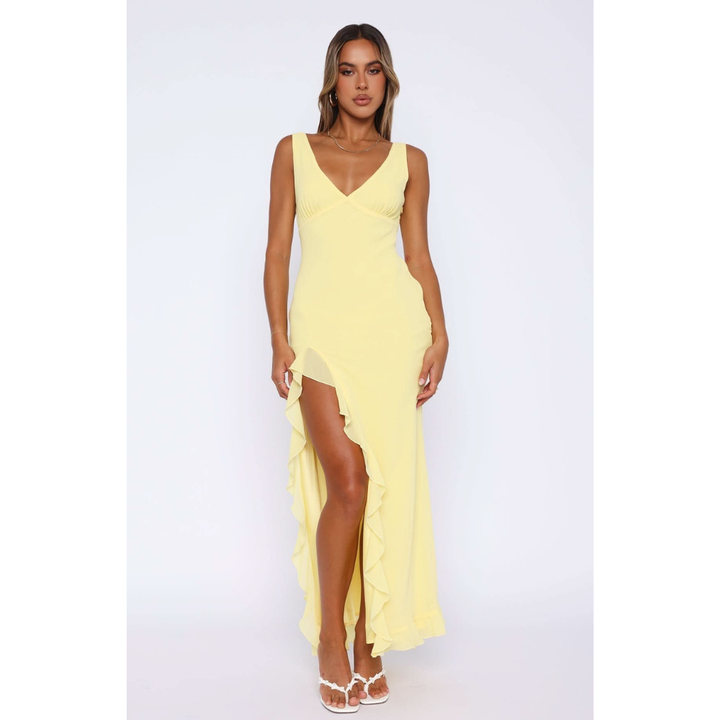 Gabriella | Ruffled Chiffon Maxi Dress