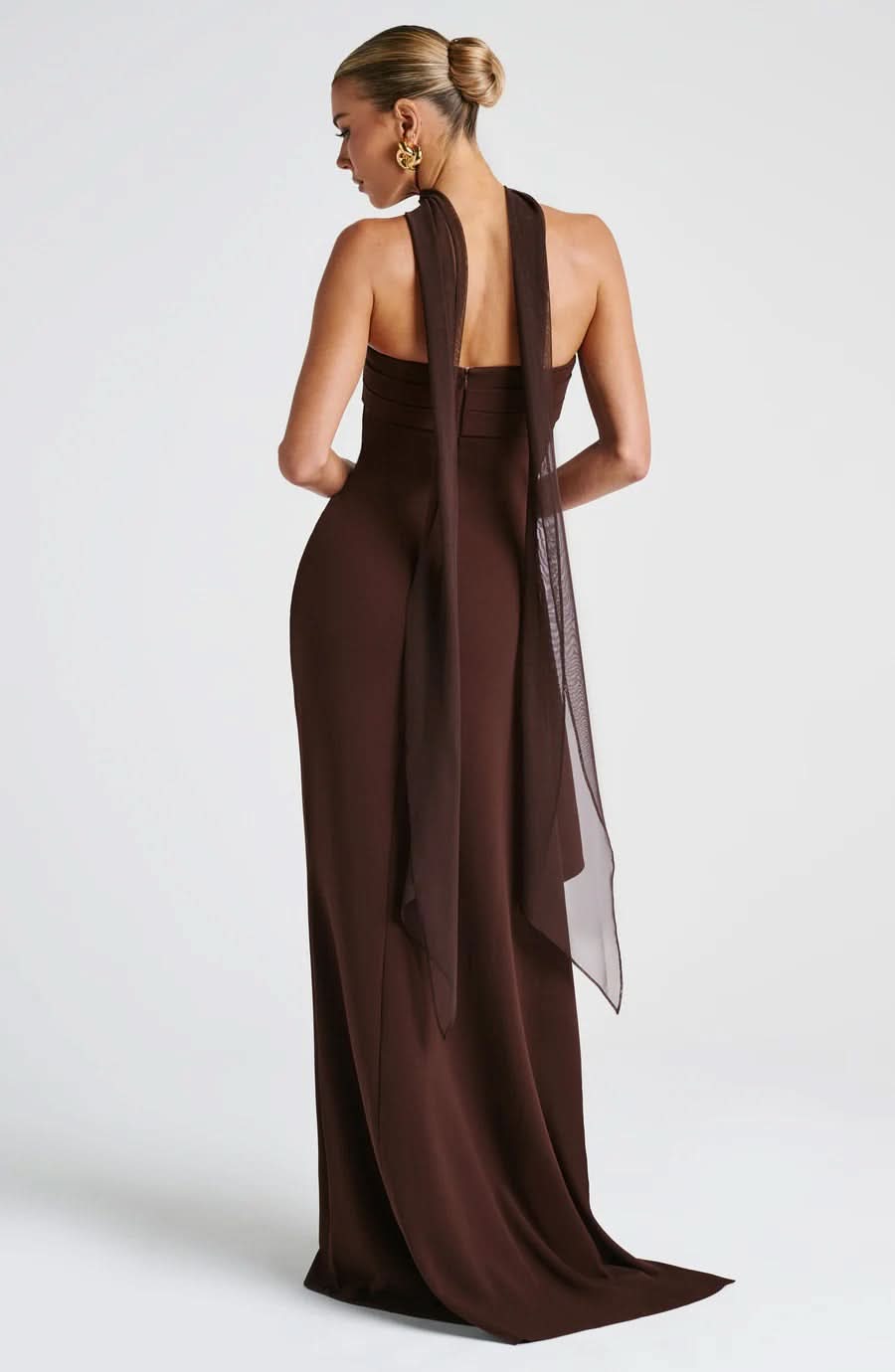 Virelle | Strapless Ruffle Maxi Dress