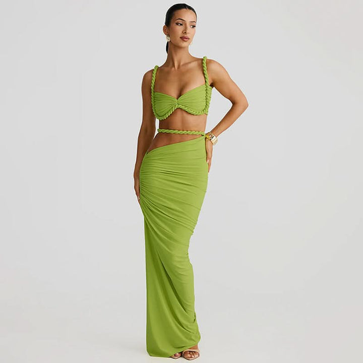 Relia | Draped Two-Piece Set