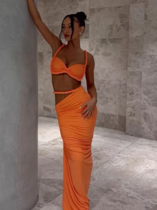 Relia | Draped Two-Piece Set