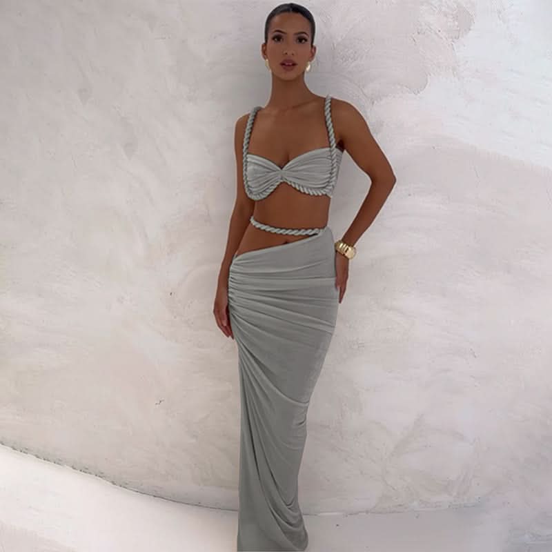 Relia | Draped Two-Piece Set