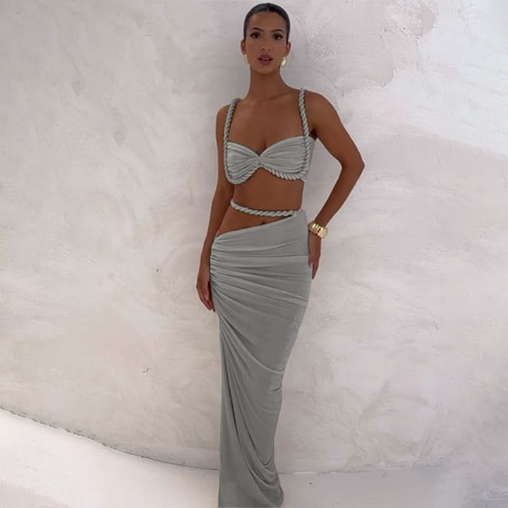 Relia | Draped Two-Piece Set