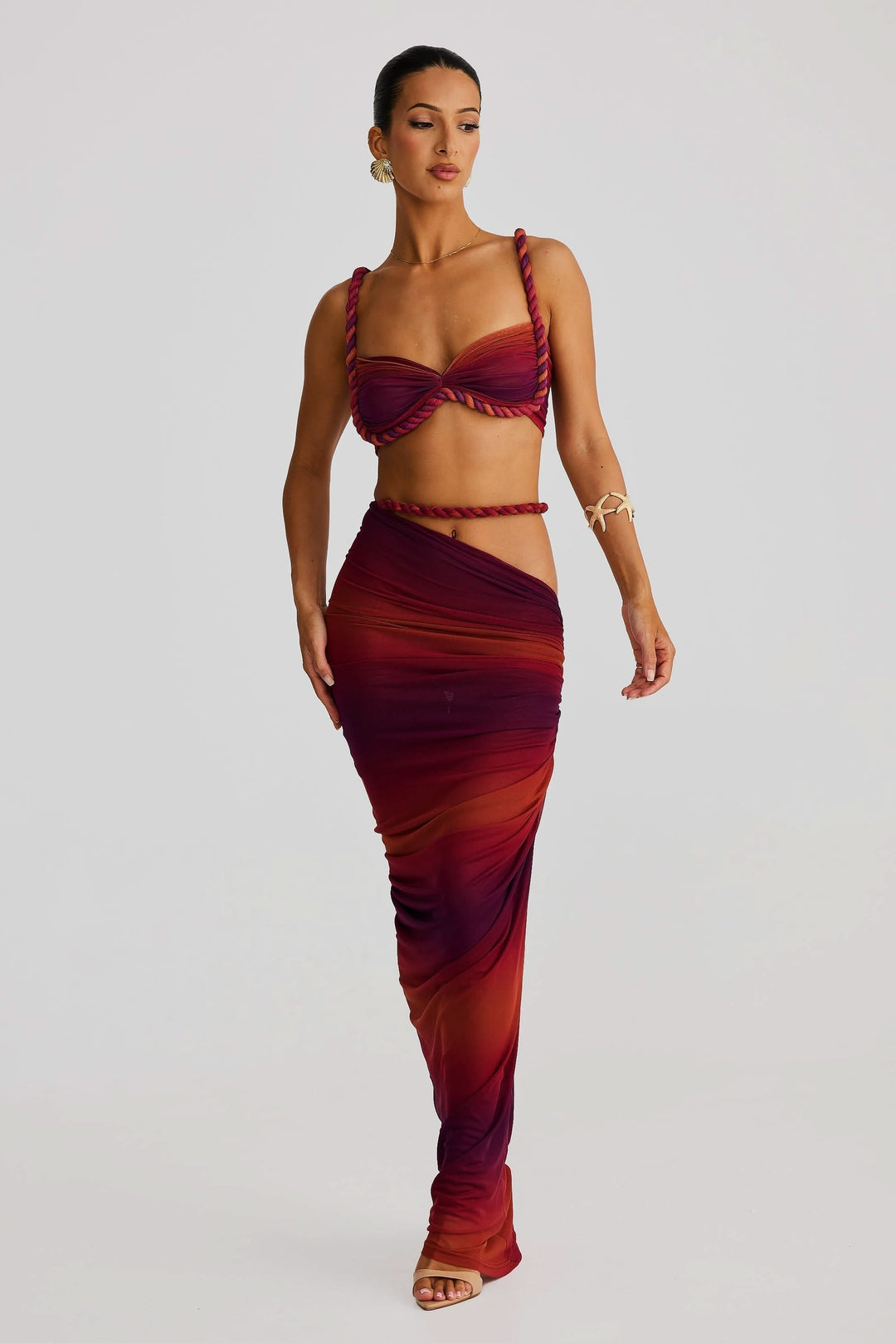 Relia | Draped Two-Piece Set