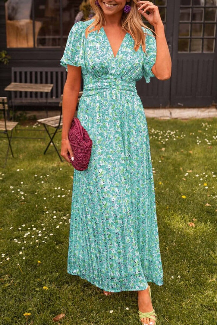 Auriane | V Neck Maxi Dress