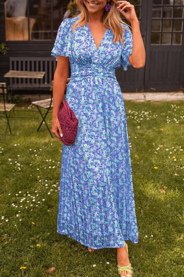 Auriane | V Neck Maxi Dress