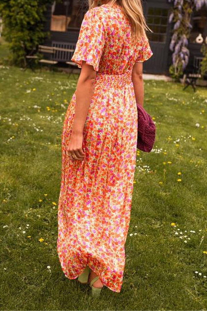 Auriane | V Neck Maxi Dress