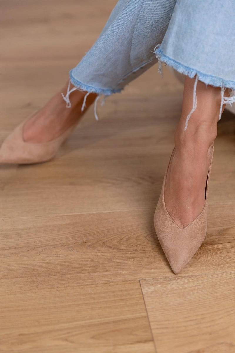 Sienna | Suede Slingback Heels