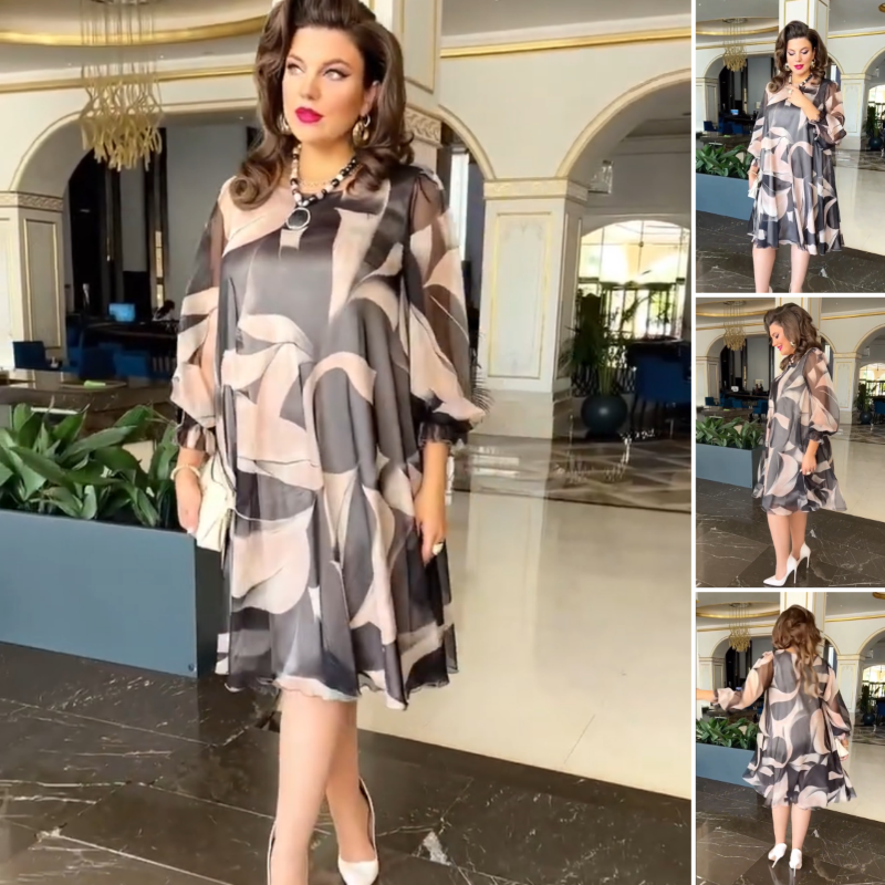 Valara | Flowing Print Dress