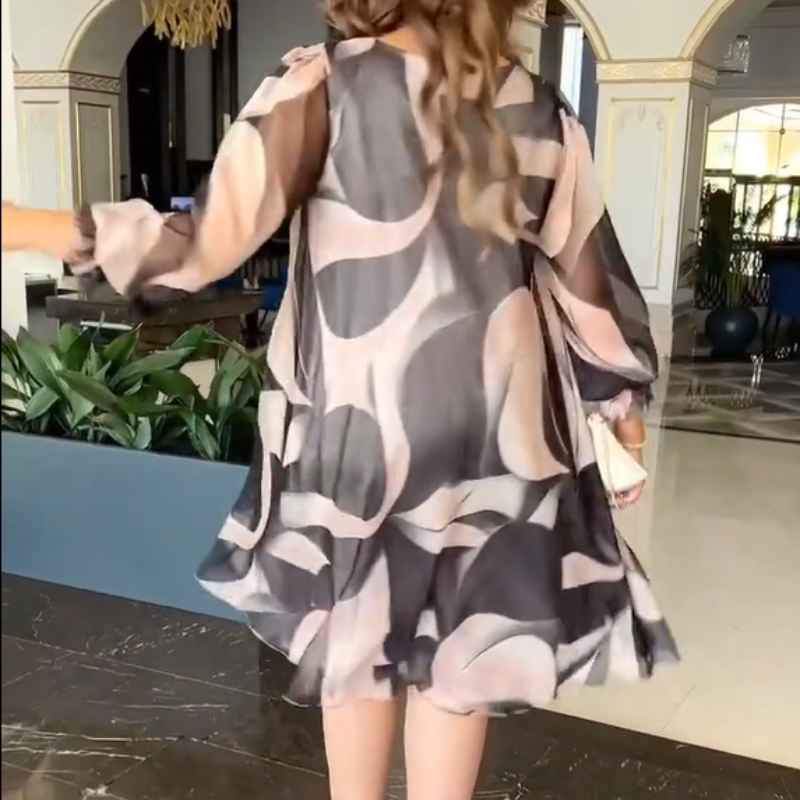 Valara | Flowing Print Dress