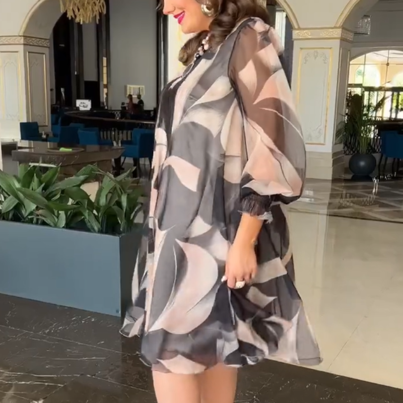Valara | Flowing Print Dress