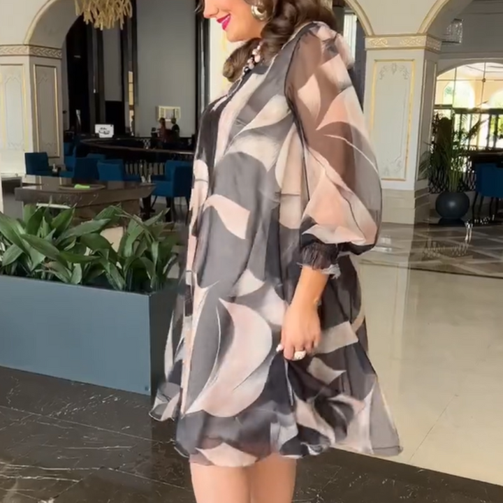 Valara | Flowing Print Dress