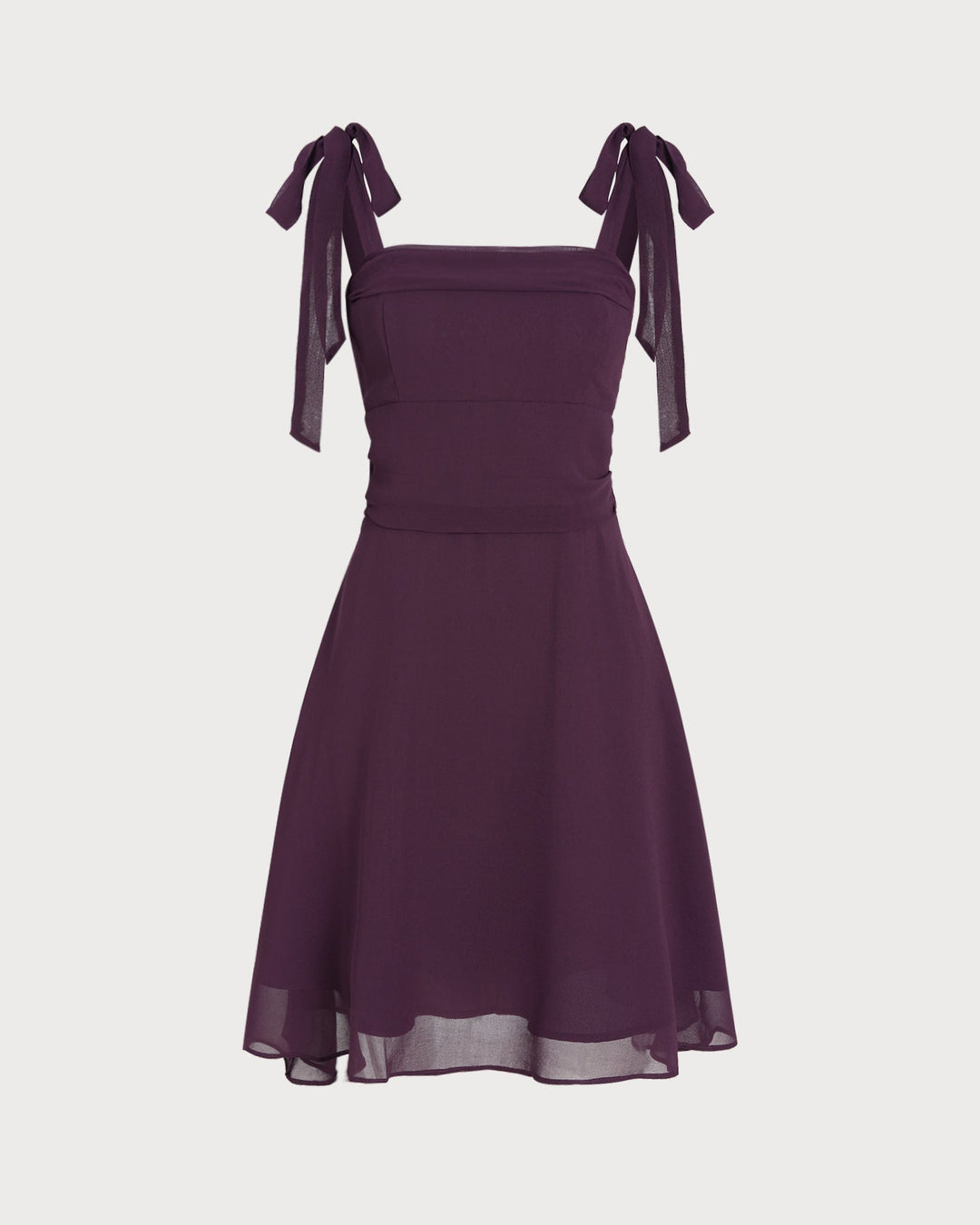 Elina | Tie Strap Chiffon Mini Dress