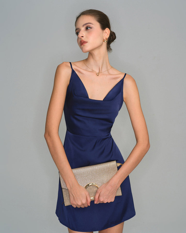 Anina | Cowl Neck Mini Dress